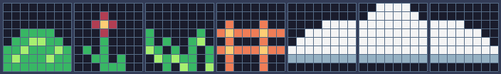 Tiles 24, 25, 26, 28 (and the clouds 29-31, which come in lesson 9).