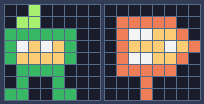 Tile 50, the start marker, and tile 34, the arrow sign.