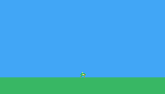 Pip runs right, stops, and runs back left, facing the way it goes.