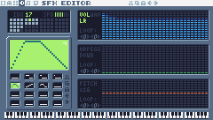 SFX 17 in the SFX editor