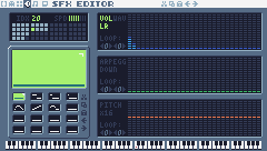 SFX 20 in the SFX editor